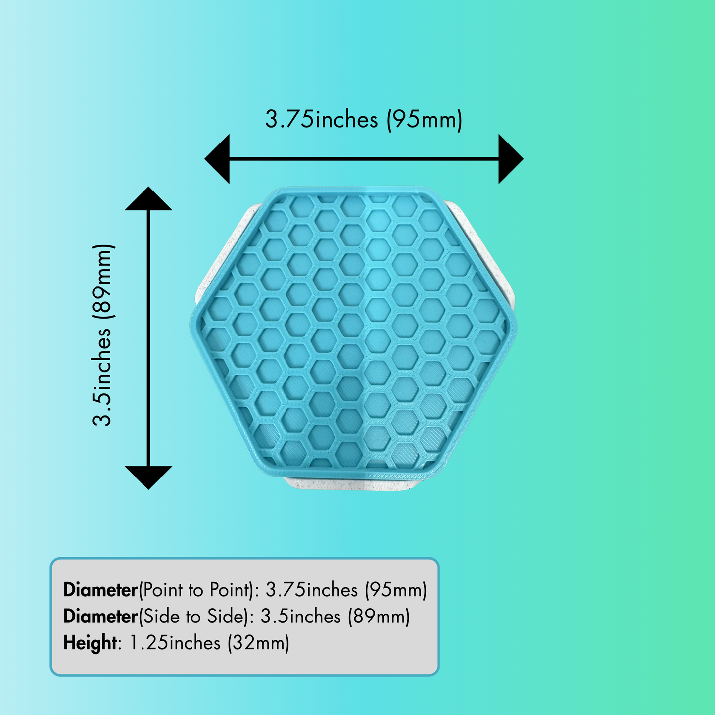 Hexagonal Honeycomb Coasters (Set of 6)