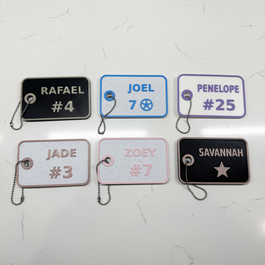 Personalized Sports Bag Tag