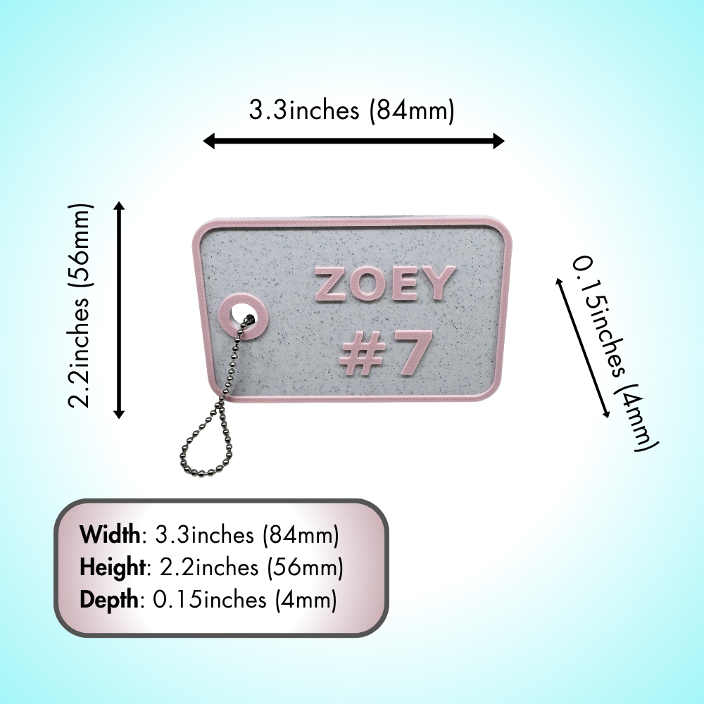Personalized Sports Bag Tag