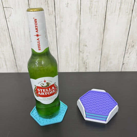 Hexagonal Honeycomb Coasters (Set of 6)