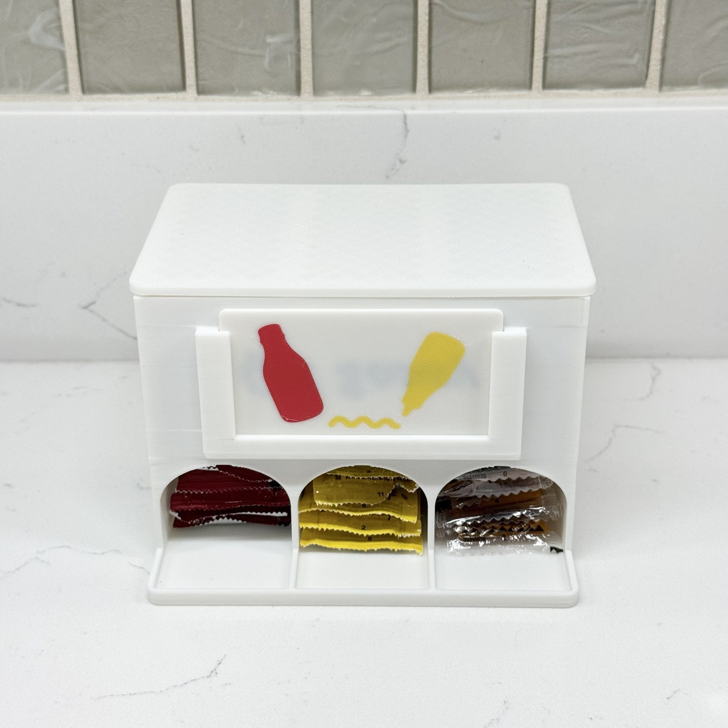 Ketchup and Mustard Sauce Packet Organizer