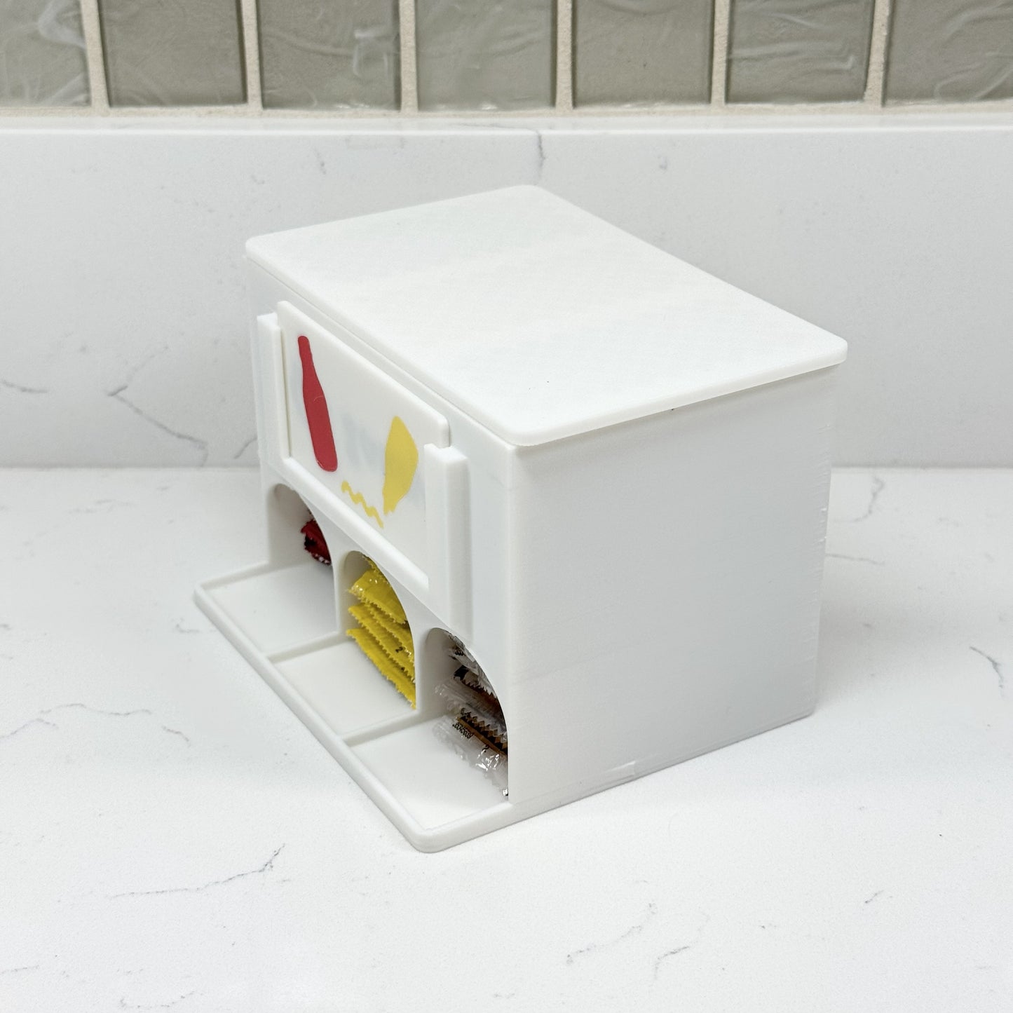 Ketchup and Mustard Sauce Packet Organizer