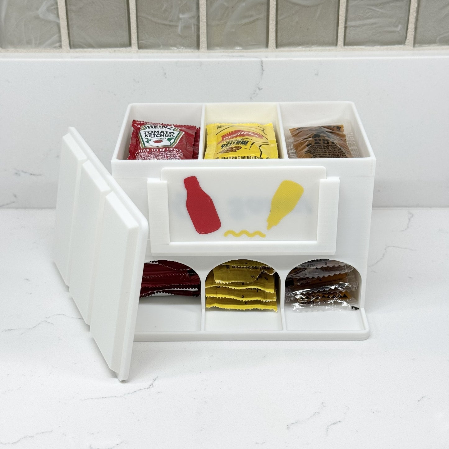 Ketchup and Mustard Sauce Packet Organizer