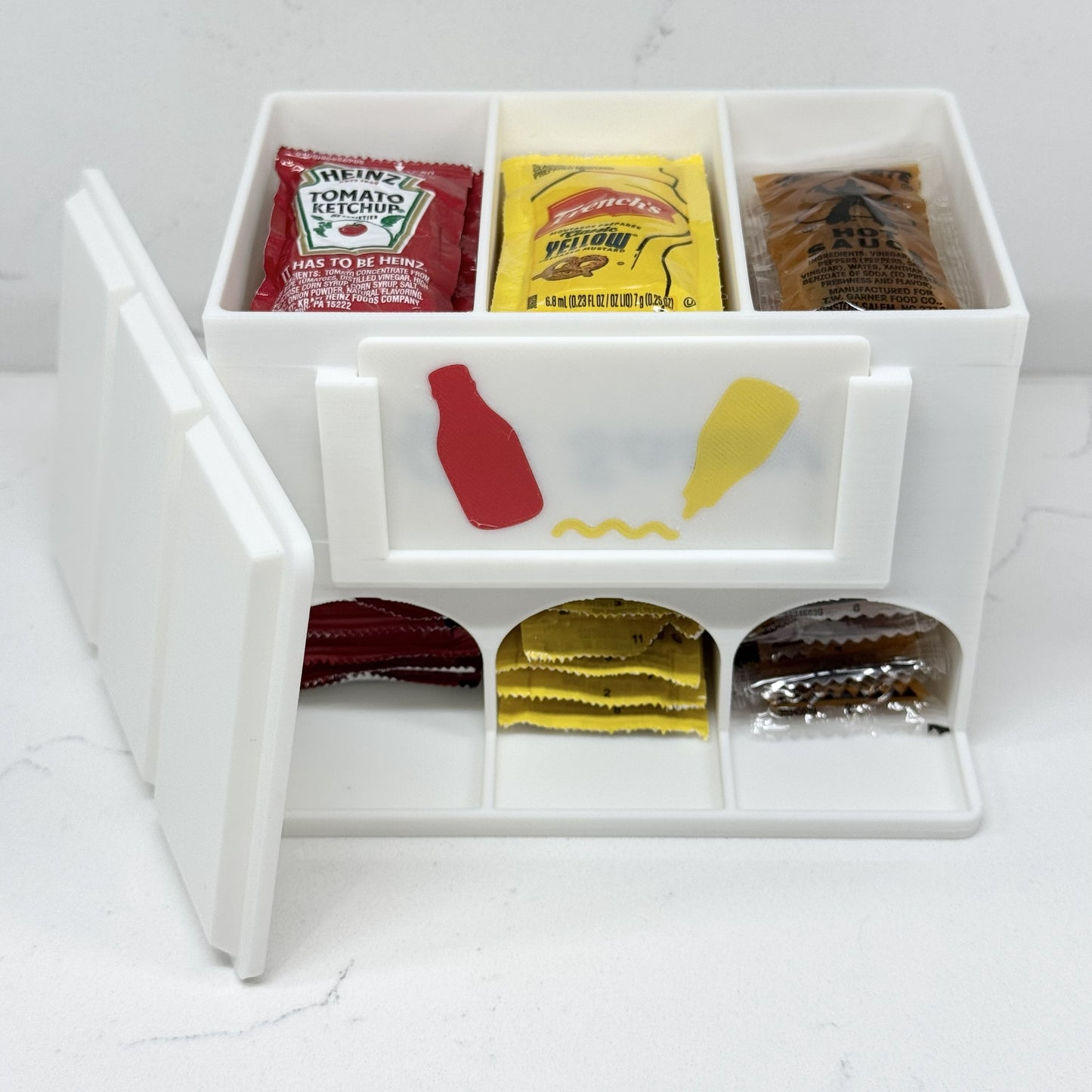 Ketchup and Mustard Sauce Packet Organizer