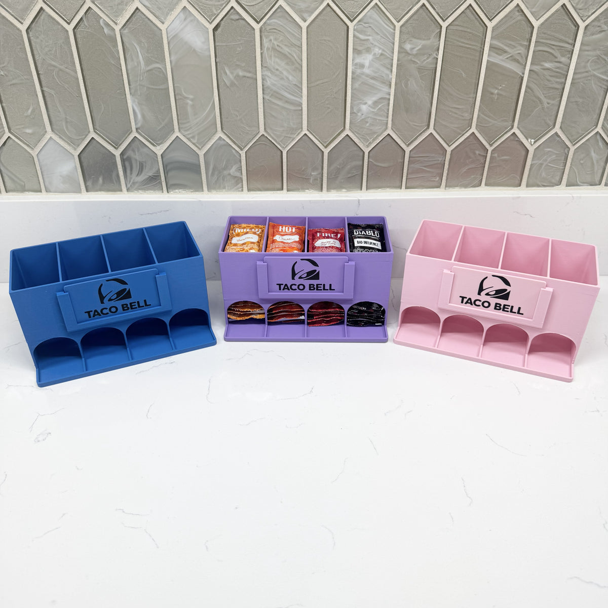 Taco Bell Sauce Packet Organizer