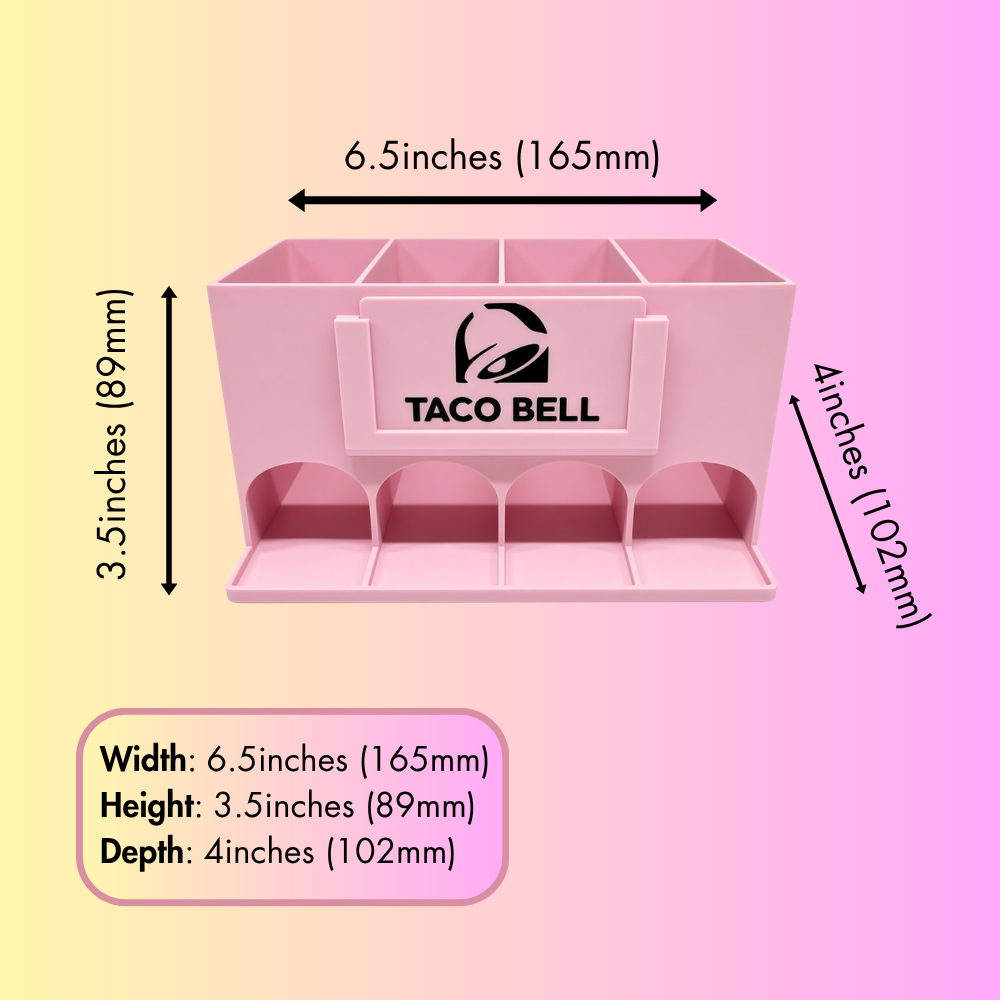 Taco Bell Sauce Packet Organizer